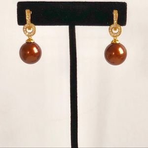 South Sea pearl earrings
